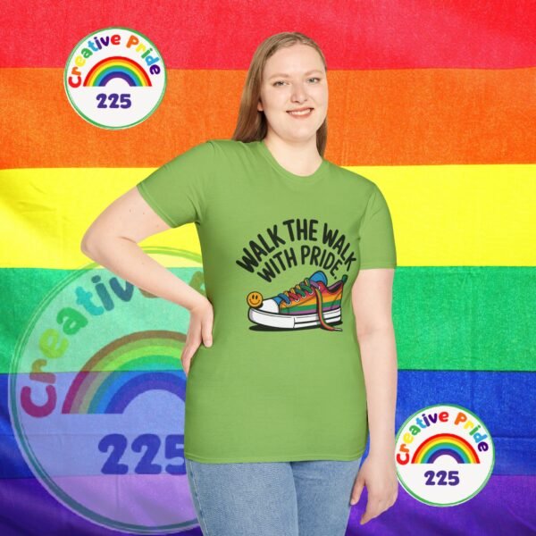 Pride T-Shirt, Unisex Graphic Tee, LGBTQ+ Apparel, Walk the Walk with Pride, Gay Pride Month Gift, Festival Wear, Colorful T-Shirt - Image 21