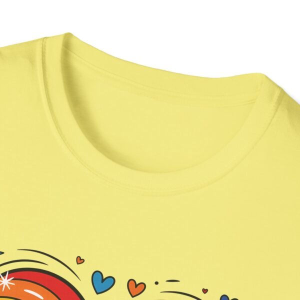 Colorful Heart Graphic T-Shirt, LGBTQ Pride Apparel, Born to Love in Color Tee, Unisex Casual Wear, Gift for Friends - Image 29
