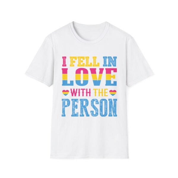 PANSEXUAL PRIDE T-SHIRT - I FELL IN LOVE WITH THE PERSON - PRIDE MONTH SHIRT - Image 9