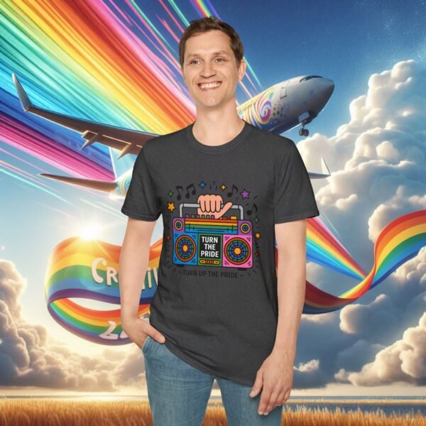 Pride Celebration T-Shirt, LGBTQ+ Apparel, Turn Up The Pride Shirt, Unisex Graphic Tee, Festival Wear, Rainbow Pride Clothing - Image 33