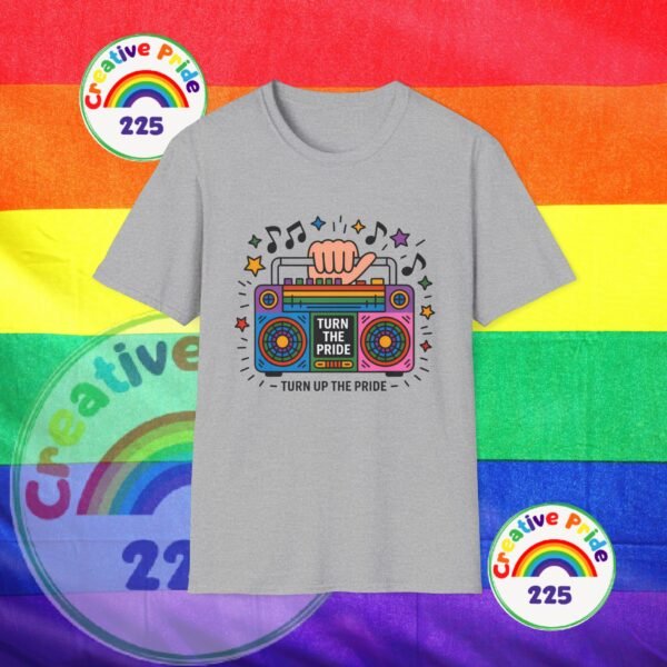 Pride Celebration T-Shirt, LGBTQ+ Apparel, Turn Up The Pride Shirt, Unisex Graphic Tee, Festival Wear, Rainbow Pride Clothing - Image 10