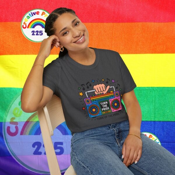 Pride Celebration T-Shirt, LGBTQ+ Apparel, Turn Up The Pride Shirt, Unisex Graphic Tee, Festival Wear, Rainbow Pride Clothing - Image 32