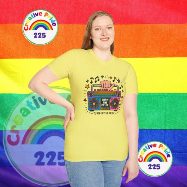Pride Celebration T-Shirt, LGBTQ+ Apparel, Turn Up The Pride Shirt, Unisex Graphic Tee, Festival Wear, Rainbow Pride Clothing - Image 19