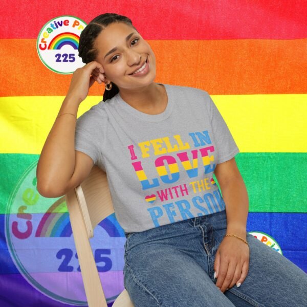 PANSEXUAL PRIDE T-SHIRT - I FELL IN LOVE WITH THE PERSON - PRIDE MONTH SHIRT - Image 23