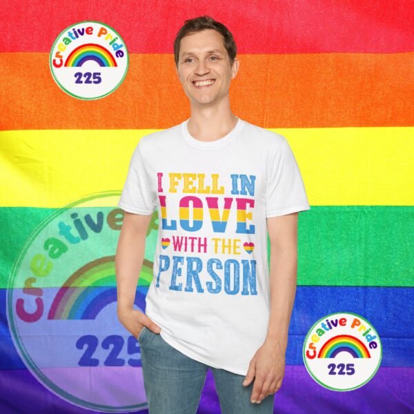 PANSEXUAL PRIDE T-SHIRT - I FELL IN LOVE WITH THE PERSON - PRIDE MONTH SHIRT - Image 11