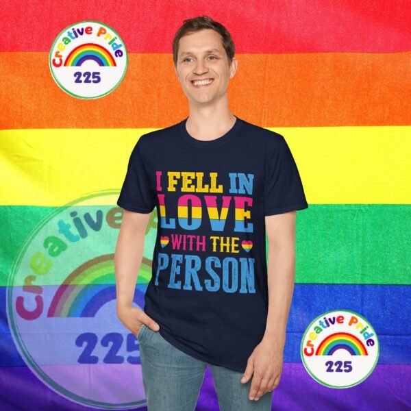 PANSEXUAL PRIDE T-SHIRT - I FELL IN LOVE WITH THE PERSON - PRIDE MONTH SHIRT