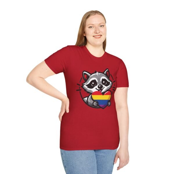 Rainbow Raccoon Pride T-Shirt, LGBTQ+ Apparel, Unisex T-Shirt, Soft Cotton Tee, Gift for Pride Month, Fun LGBTQ Gift - Image 61