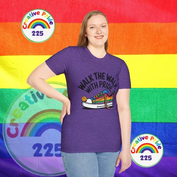 Pride T-Shirt, Unisex Graphic Tee, LGBTQ+ Apparel, Walk the Walk with Pride, Gay Pride Month Gift, Festival Wear, Colorful T-Shirt - Image 40