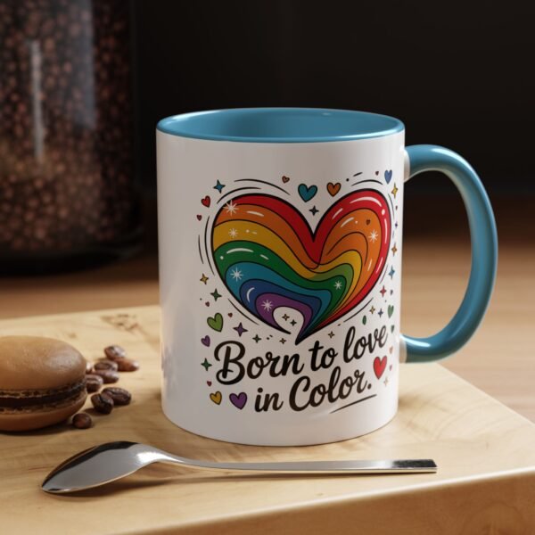 11 oz Coffee Mug LGBTQIA Pride Born to Love in Color - Image 29