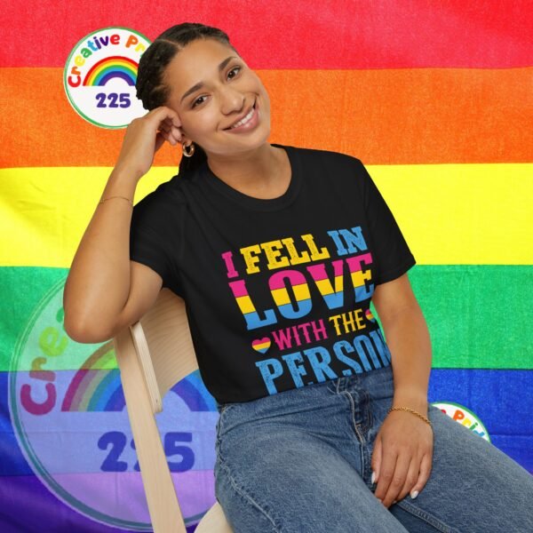 PANSEXUAL PRIDE T-SHIRT - I FELL IN LOVE WITH THE PERSON - PRIDE MONTH SHIRT - Image 17
