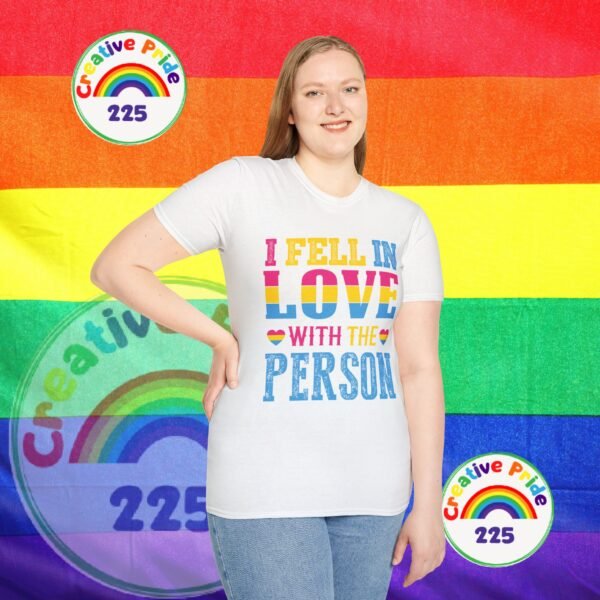 PANSEXUAL PRIDE T-SHIRT - I FELL IN LOVE WITH THE PERSON - PRIDE MONTH SHIRT - Image 10