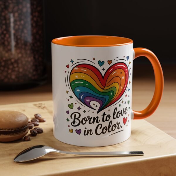 11 oz Coffee Mug LGBTQIA Pride Born to Love in Color - Image 35