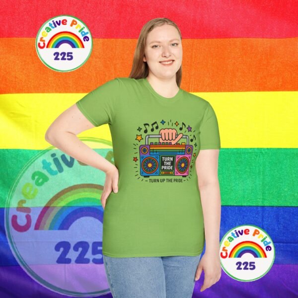 Pride Celebration T-Shirt, LGBTQ+ Apparel, Turn Up The Pride Shirt, Unisex Graphic Tee, Festival Wear, Rainbow Pride Clothing - Image 25
