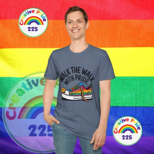 Pride T-Shirt, Unisex Graphic Tee, LGBTQ+ Apparel, Walk the Walk with Pride, Gay Pride Month Gift, Festival Wear, Colorful T-Shirt - Image 36