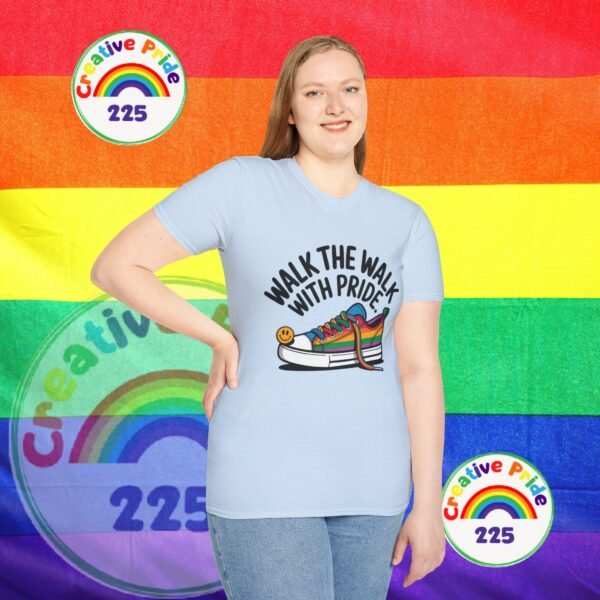 Pride T-Shirt, Unisex Graphic Tee, LGBTQ+ Apparel, Walk the Walk with Pride, Gay Pride Month Gift, Festival Wear, Colorful T-Shirt - Image 27
