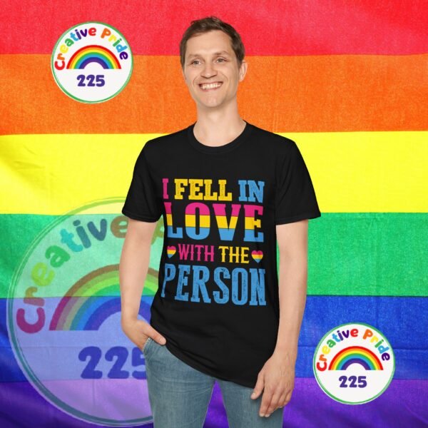 PANSEXUAL PRIDE T-SHIRT - I FELL IN LOVE WITH THE PERSON - PRIDE MONTH SHIRT - Image 16