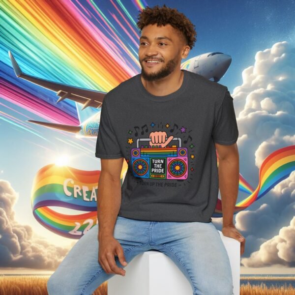 Pride Celebration T-Shirt, LGBTQ+ Apparel, Turn Up The Pride Shirt, Unisex Graphic Tee, Festival Wear, Rainbow Pride Clothing - Image 34