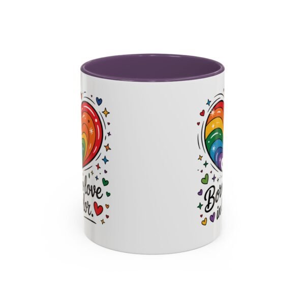 11 oz Coffee Mug LGBTQIA Pride Born to Love in Color - Image 37