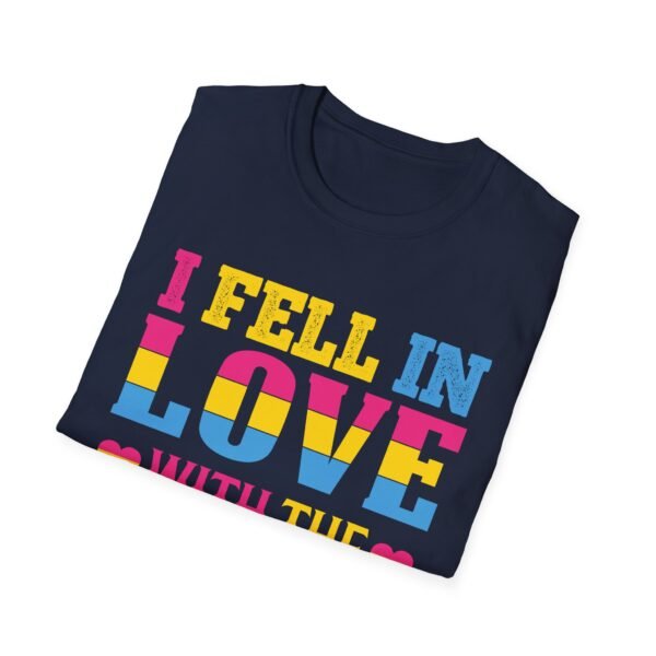 PANSEXUAL PRIDE T-SHIRT - I FELL IN LOVE WITH THE PERSON - PRIDE MONTH SHIRT - Image 3