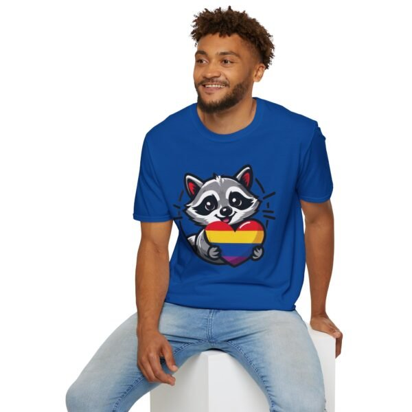 Rainbow Raccoon Pride T-Shirt, LGBTQ+ Apparel, Unisex T-Shirt, Soft Cotton Tee, Gift for Pride Month, Fun LGBTQ Gift - Image 45