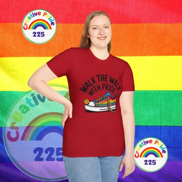 Pride T-Shirt, Unisex Graphic Tee, LGBTQ+ Apparel, Walk the Walk with Pride, Gay Pride Month Gift, Festival Wear, Colorful T-Shirt - Image 46