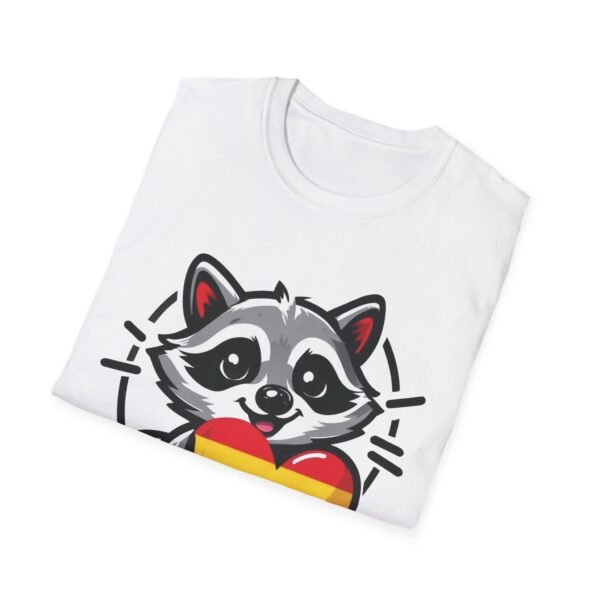 Rainbow Raccoon Pride T-Shirt, LGBTQ+ Apparel, Unisex T-Shirt, Soft Cotton Tee, Gift for Pride Month, Fun LGBTQ Gift - Image 2