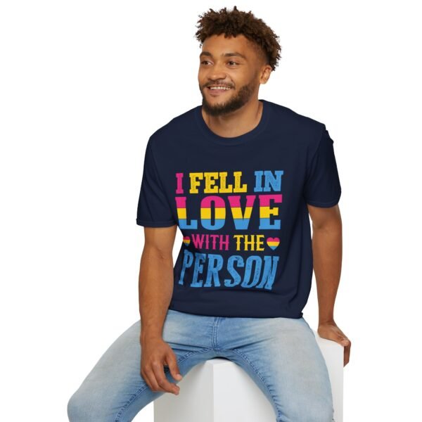 PANSEXUAL PRIDE T-SHIRT - I FELL IN LOVE WITH THE PERSON - PRIDE MONTH SHIRT - Image 8