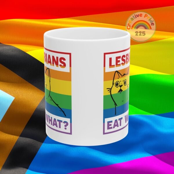 Colorful Pride Ceramic Mug - Perfect Gift for LGBTQ+ Supporters, Rainbow Coffee Cup for Equality, Fun and Unique - Image 2