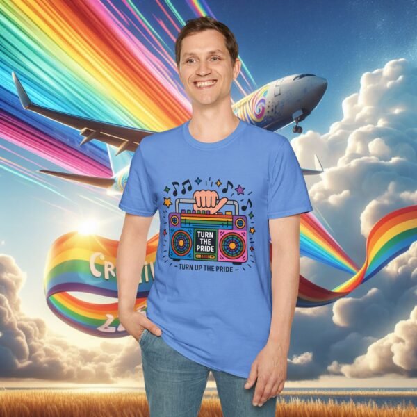 Pride Celebration T-Shirt, LGBTQ+ Apparel, Turn Up The Pride Shirt, Unisex Graphic Tee, Festival Wear, Rainbow Pride Clothing - Image 39