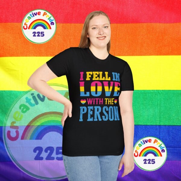 PANSEXUAL PRIDE T-SHIRT - I FELL IN LOVE WITH THE PERSON - PRIDE MONTH SHIRT - Image 15