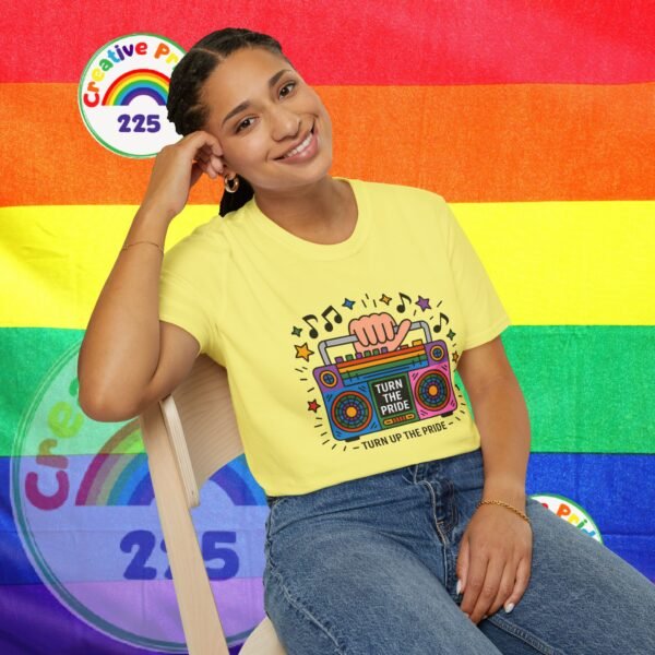 Pride Celebration T-Shirt, LGBTQ+ Apparel, Turn Up The Pride Shirt, Unisex Graphic Tee, Festival Wear, Rainbow Pride Clothing - Image 20