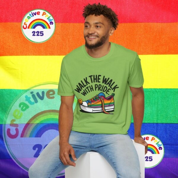 Pride T-Shirt, Unisex Graphic Tee, LGBTQ+ Apparel, Walk the Walk with Pride, Gay Pride Month Gift, Festival Wear, Colorful T-Shirt - Image 24