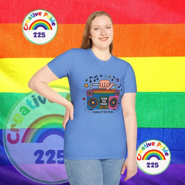 Pride Celebration T-Shirt, LGBTQ+ Apparel, Turn Up The Pride Shirt, Unisex Graphic Tee, Festival Wear, Rainbow Pride Clothing - Image 37