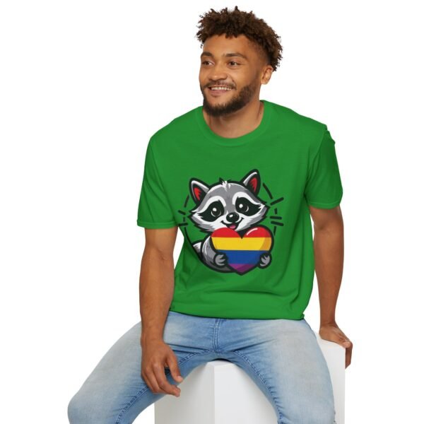 Rainbow Raccoon Pride T-Shirt, LGBTQ+ Apparel, Unisex T-Shirt, Soft Cotton Tee, Gift for Pride Month, Fun LGBTQ Gift - Image 17