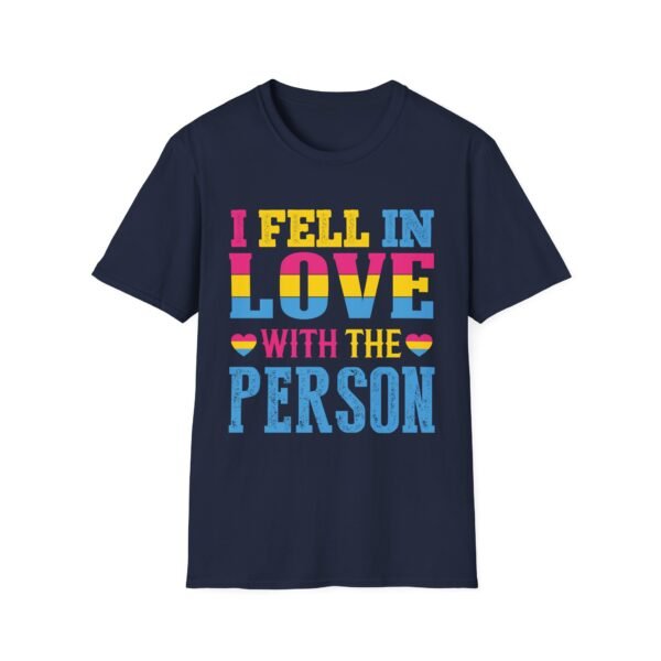 PANSEXUAL PRIDE T-SHIRT - I FELL IN LOVE WITH THE PERSON - PRIDE MONTH SHIRT - Image 2