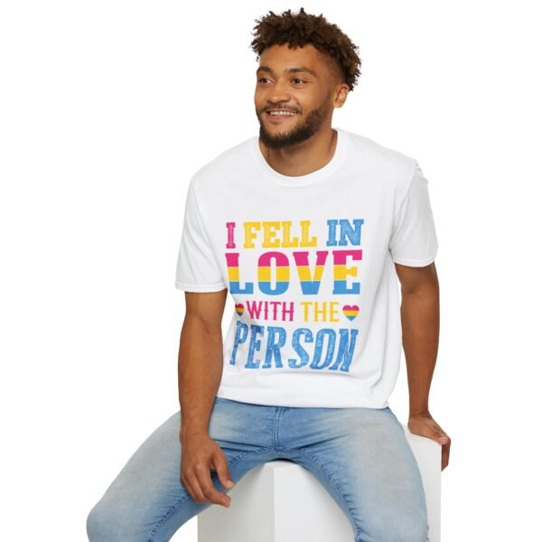 PANSEXUAL PRIDE T-SHIRT - I FELL IN LOVE WITH THE PERSON - PRIDE MONTH SHIRT - Image 12
