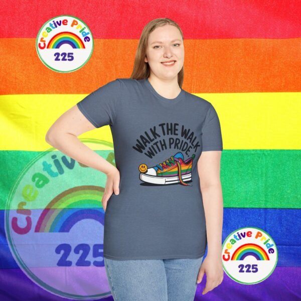 Pride T-Shirt, Unisex Graphic Tee, LGBTQ+ Apparel, Walk the Walk with Pride, Gay Pride Month Gift, Festival Wear, Colorful T-Shirt - Image 34