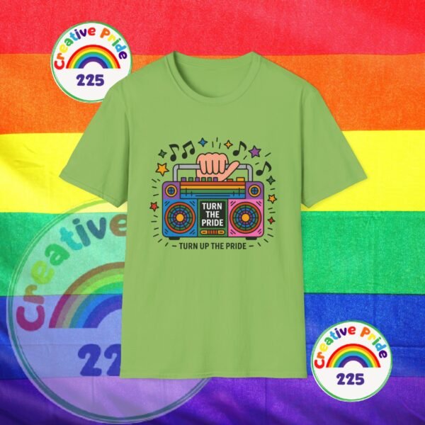 Pride Celebration T-Shirt, LGBTQ+ Apparel, Turn Up The Pride Shirt, Unisex Graphic Tee, Festival Wear, Rainbow Pride Clothing - Image 24