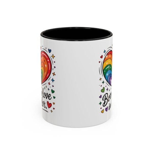 11 oz Coffee Mug LGBTQIA Pride Born to Love in Color - Image 2