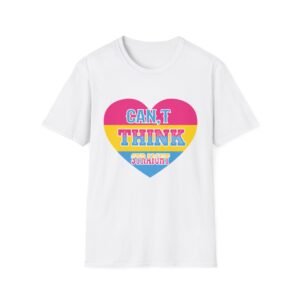 Can’t Think Unisex Softstyle T-Shirt, LGBTQ+ Pride Apparel, Casual Wear, Thoughtful Gift, Everyday Wear, Summer Fashion
