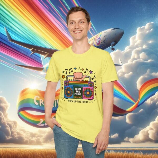 Pride Celebration T-Shirt, LGBTQ+ Apparel, Turn Up The Pride Shirt, Unisex Graphic Tee, Festival Wear, Rainbow Pride Clothing - Image 21