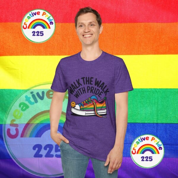 Pride T-Shirt, Unisex Graphic Tee, LGBTQ+ Apparel, Walk the Walk with Pride, Gay Pride Month Gift, Festival Wear, Colorful T-Shirt - Image 41