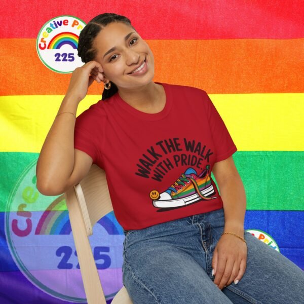 Pride T-Shirt, Unisex Graphic Tee, LGBTQ+ Apparel, Walk the Walk with Pride, Gay Pride Month Gift, Festival Wear, Colorful T-Shirt - Image 48