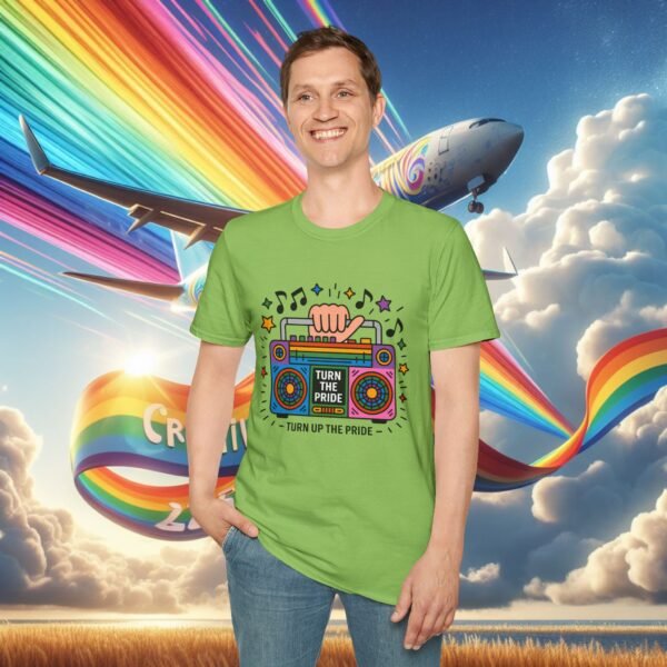 Pride Celebration T-Shirt, LGBTQ+ Apparel, Turn Up The Pride Shirt, Unisex Graphic Tee, Festival Wear, Rainbow Pride Clothing - Image 26
