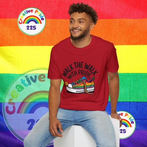 Pride T-Shirt, Unisex Graphic Tee, LGBTQ+ Apparel, Walk the Walk with Pride, Gay Pride Month Gift, Festival Wear, Colorful T-Shirt - Image 49