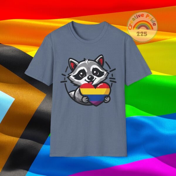 Rainbow Raccoon Pride T-Shirt, LGBTQ+ Apparel, Unisex T-Shirt, Soft Cotton Tee, Gift for Pride Month, Fun LGBTQ Gift - Image 28