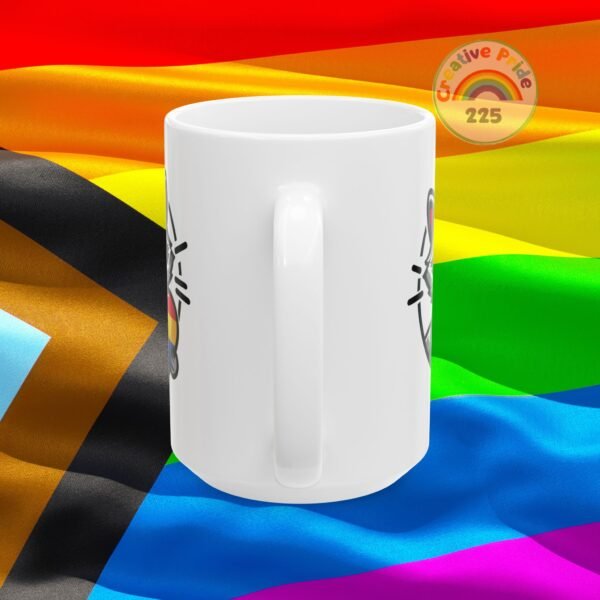 Adorable Raccoon Pride Mug - Cute Animal Coffee Cup for LGBTQ+ Celebration, Gift for Friends, Colorful Ceramic Drinkware - Image 11