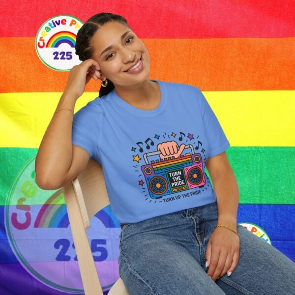 Pride Celebration T-Shirt, LGBTQ+ Apparel, Turn Up The Pride Shirt, Unisex Graphic Tee, Festival Wear, Rainbow Pride Clothing - Image 38