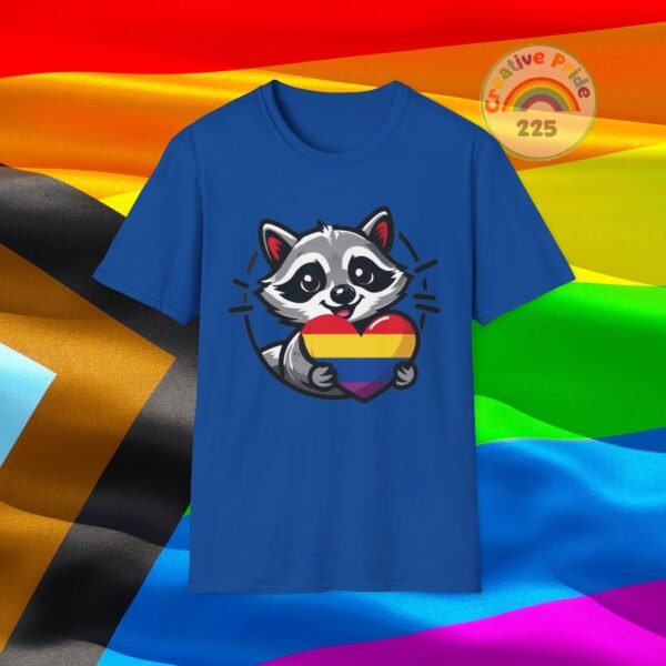 Rainbow Raccoon Pride T-Shirt, LGBTQ+ Apparel, Unisex T-Shirt, Soft Cotton Tee, Gift for Pride Month, Fun LGBTQ Gift - Image 42