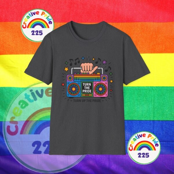 Pride Celebration T-Shirt, LGBTQ+ Apparel, Turn Up The Pride Shirt, Unisex Graphic Tee, Festival Wear, Rainbow Pride Clothing - Image 30